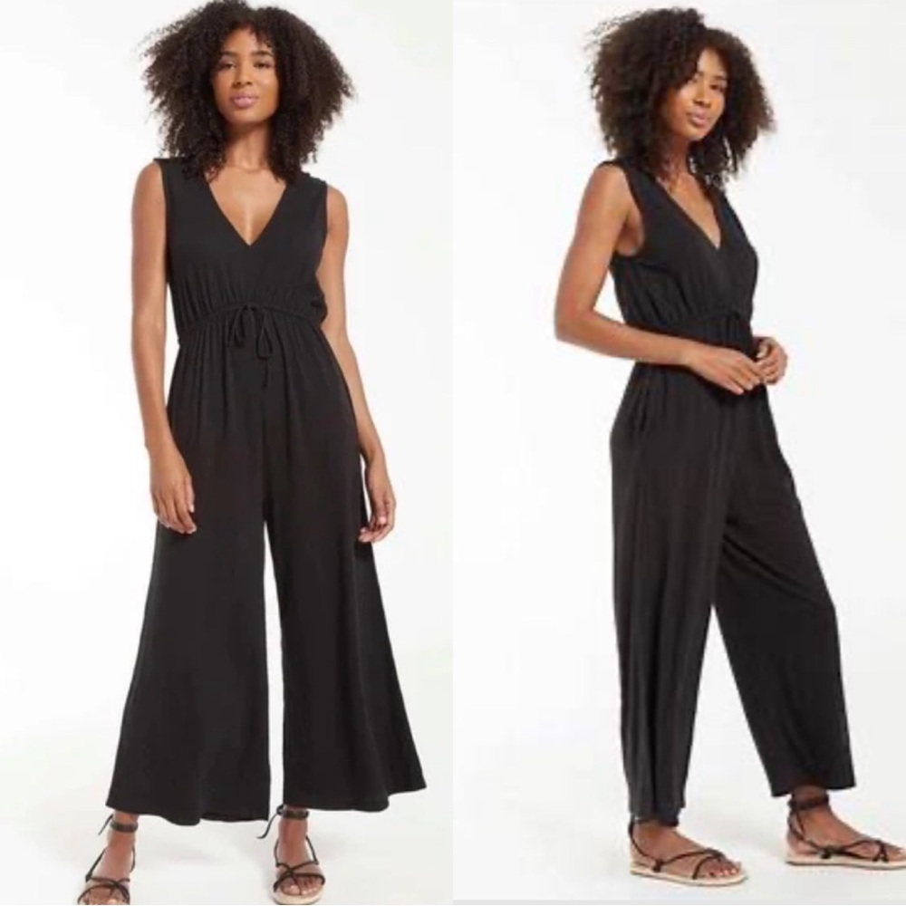Z Supply Black Sleeveless Jumpsuit